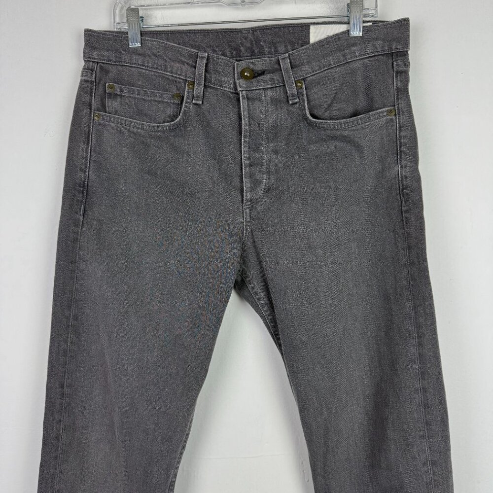 Rag & Bone Standard Issue Fit 1 Extra Slim Jeans Vesuvio Wash Gray Size 34 EUC - Picture 3 of 12